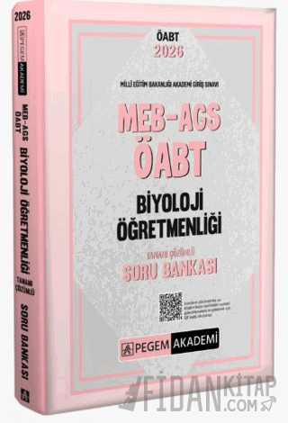 2026 MEB AGS ÖABT Biyoloji Öğretmenliği Tamamı Çözümlü Soru Bankası Ko