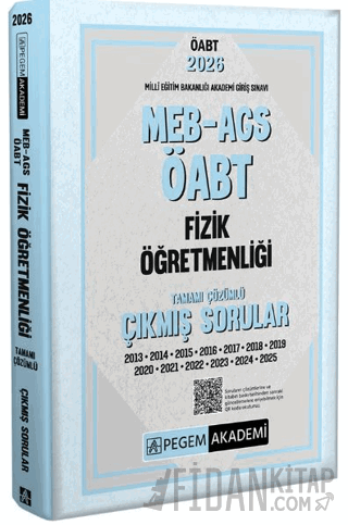 2026 MEB AGS ÖABT Fizik Öğretmenliği Tamamı Çözümlü Çıkmış Sorular Kol