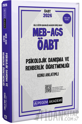 2026 MEB AGS ÖABT Psikolojik Danışma ve Rehberlik Konu Anlatımlı
