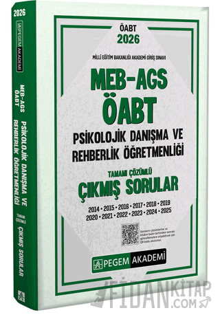 2026 MEB AGS ÖABT Psikolojik Danışma ve Rehberlik Öğretmenliği Tamamı 