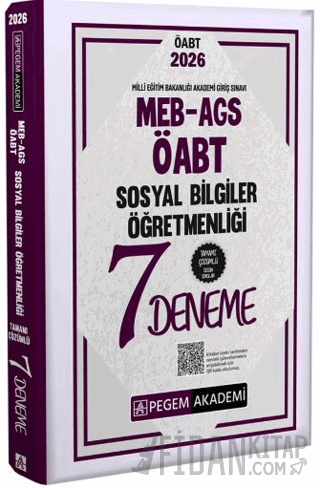 2026 MEB AGS ÖABT Sosyal Bilgiler Öğretmenliği Tamamı Çözümlü 7 Deneme