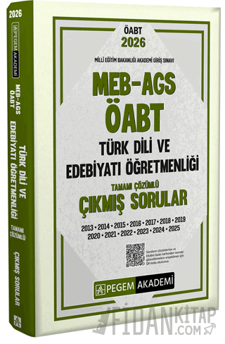 2026 MEB AGS ÖABT Türk Dili ve Edebiyatı Öğretmenliği Tamamı Çözümlü Ç