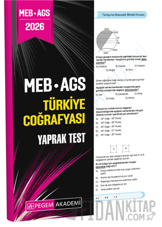 2026 MEB AGS Türkiye Coğrafyası Yaprak Test Kolektif