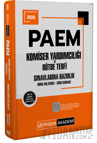 2026 PAEM Komiser Yardımcılığı ve Rütbe Terfi Sınavlarına Hazırlık Konu Anlatımlı Soru Bankası