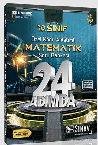 24 Adımda 10. Sınıf Özel Konu Anlatımlı Matematik Soru Bankası Kolekti