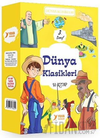 3. Sınıf Dünya Klasikleri Seti (10 Kitap Takım)