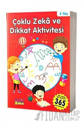 3 Yaş Çoklu Zeka ve Dikkat Aktivitesi - Kırmızı Kitap
