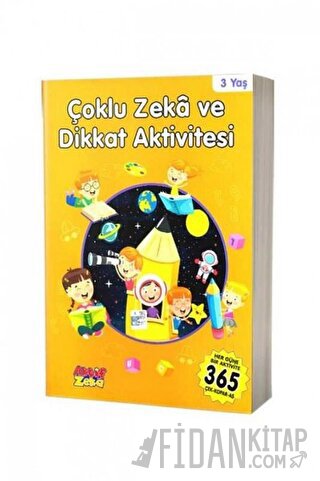 3 Yaş Çoklu Zeka ve Dikkat Aktivitesi - Turuncu Kitap