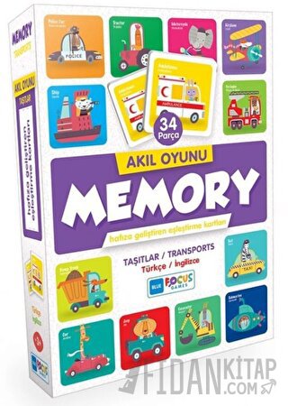 34 Parça Memory Taşıtlar Akıl Oyunu Kolektif