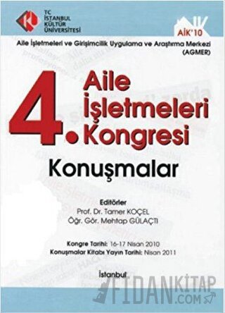 4. Aile İşletmeleri Kongresi / Konuşmalar (Ciltli)