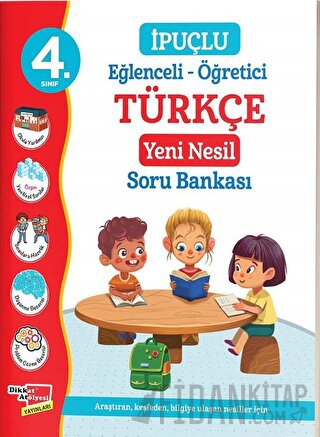 4. Sınıf Eğlenceli - Öğretici İpuçlu Türkçe Yeni Nesil Soru Bankası