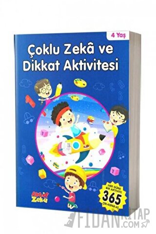 4 Yaş Çoklu Zeka ve Dikkat Aktivitesi - Mavi Kitap