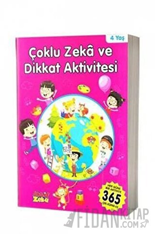 4 Yaş Çoklu Zeka ve Dikkat Aktivitesi - Pembe Kitap