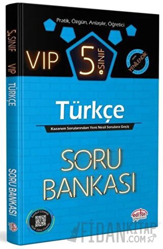 5. Sınıf VIP Türkçe Soru Bankası Editör Yayınevi Kolektif