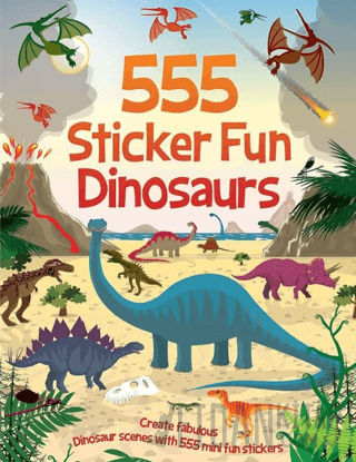 555 Sticker Fun - Dinosaurs (Ciltli)