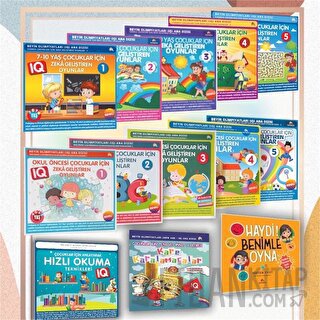 6-12 Yaş ve Üstü Çocuklar İçin Zeka Geliştiren Oyunlar (13 Kitap)