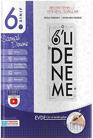 6. Sınıf 6'lı Sarmal Deneme Evrensel İletişim Yayınları Kolektif