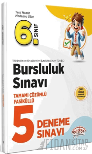 6. Sınıf Bursluluk Tamamı Çözümlü Fasiküllü 5 Deneme Sınavı Kolektif