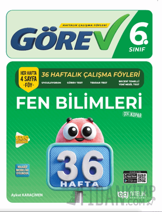6. Sınıf Fen Bilimleri Görev 36 Haftalık Çalışma Föyleri