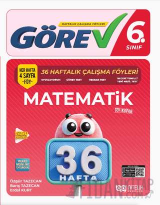 6. Sınıf Matematik Görev 36 Haftalık Çalışma Föyleri
