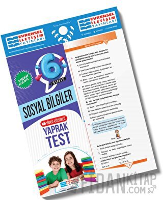 6. Sınıf Sosyal Bilgiler Video Çözümlü Yaprak Test Evrensel İletişim Y