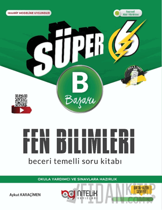 6. Sınıf Süper Fen Bilimleri Beceri Temelli Soru Kitabı (B)