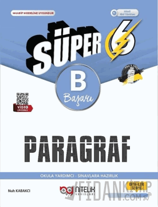 6. Sınıf Süper Paragraf B Soru Kitabı Nuh Kabakcı