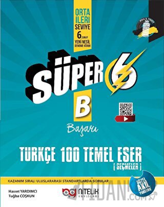 6. Sınıf Süper Türkçe 100 Temel Eser Yeni Nesil Soru Kitabı Hasret Yar