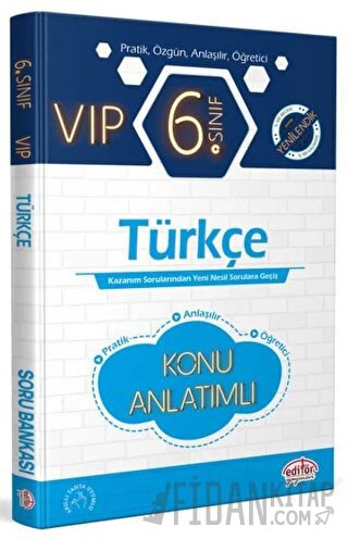 6. Sınıf VIP Türkçe Konu Anlatımlı Editör Yayınevi Kolektif