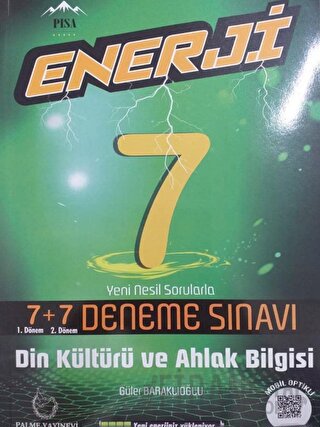 7. Sınıf Din Kültürü ve Ahlak Bilgisi Enerji 7+7 Deneme Sınavı