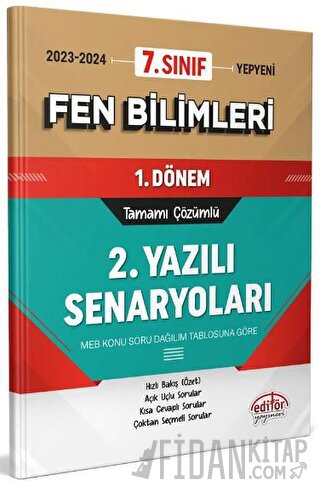7. Sınıf Fen Bilimleri 1. Dönem Ortak Sınavı 2. Yazılı Senaryoları Tam