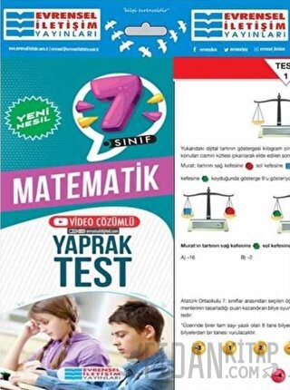 7. Sınıf Matematik Yeni Nesil Video Çözümlü Yaprak Test Kolektif