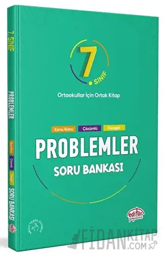 7. Sınıf Problemler Soru Bankası Editör Yayınevi Kolektif