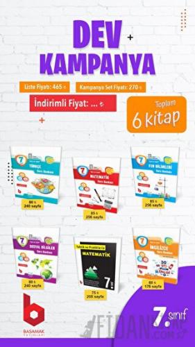 7. Sınıf Soru Bankası Seti (6 Kitap) Basamak Yayınları Kolektif