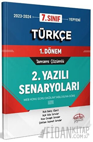 7. Sınıf Türkçe 1. Dönem Ortak Sınavı 2. Yazılı Senaryoları Tamamı Çöz