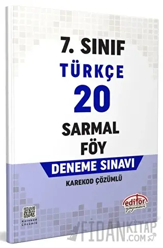 7. Sınıf Türkçe 20 Sarmal Föy Deneme Sınavı Kolektif