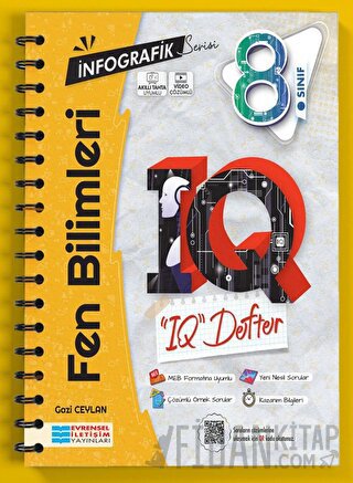8. Sınıf İnfografik Serisi Fen Bilimleri IQ Defter