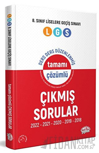 8. Sınıf LGS Ders Ders Tamamı Çözümlü Çıkmış Sorular Kolektif