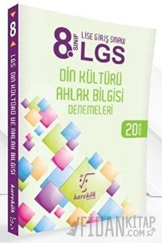 8. Sınıf LGS Din Kültürü Ahlak Bilgisi Denemeleri 20 Deneme