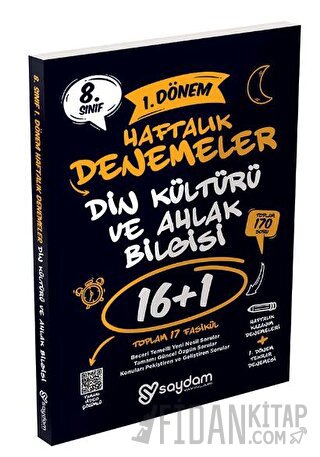 8. Sınıf LGS Din Kültürü ve Ahlak Bilgisi 1. Dönem 16+1 Haftalık Kazanım Denemeleri