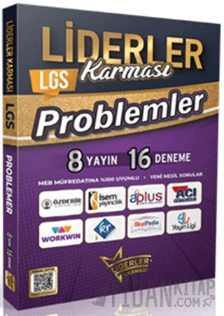 8. Sınıf LGS Problemler Denemeleri 8 Yayın 16 Deneme