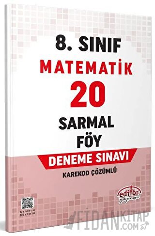 8. Sınıf Matematik 20 Sarmal Föy Deneme Sınavı
