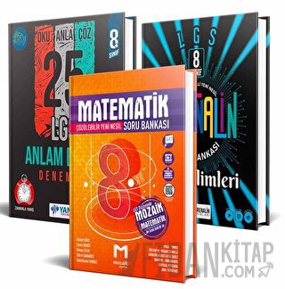 8. Sınıf Matematik Soru Bankası Mozaik Yayınları + 8. Sınıf Fen Biliml