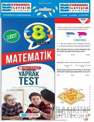 8. Sınıf Matematik Yeni Nesil Video Çözümlü Yaprak Test Kolektif