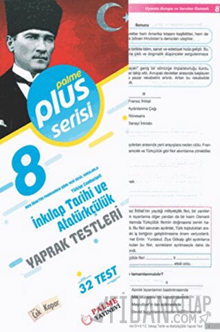 8. Sınıf Pus Serisi T.C. İnkılap Tarihi ve Atatürkçülük Yaprak Testleri