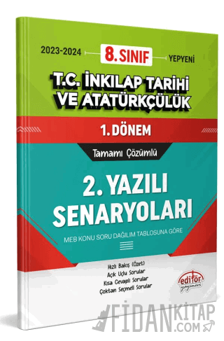 8. Sınıf T.C. İnkılap Tarihi ve Atatürkçülük 1. Dönem Ortak Sınavı 2. 