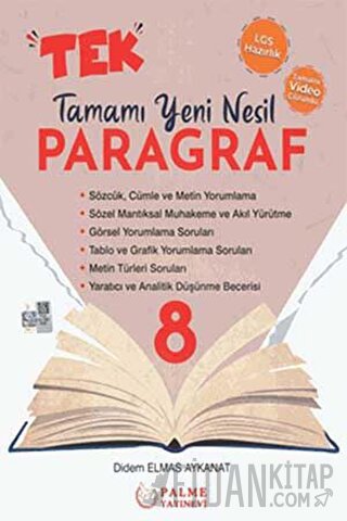 8. Sınıf Tek Paragraf Tamamı Yeni Nesil Soru Kitabı