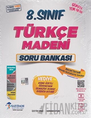 8. Sınıf Türkçe Madeni Soru Bankası Saydam Yayınları İzzettin Cengiz