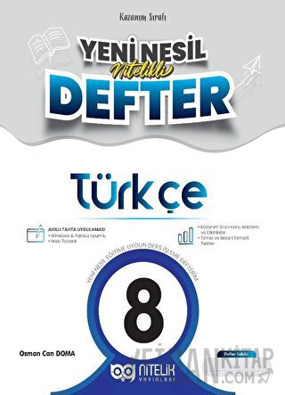 8. Sınıf Türkçe Yeni Nesil Nitelikli Defter