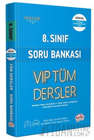 8. Sınıf VIP Tüm Dersler Soru Bankası Mavi Kitap